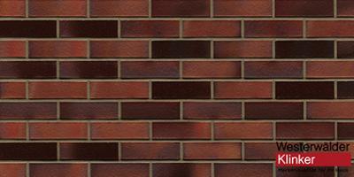 Клинкерный кирпич WK84EG Rotbraunbunt Edelglanz 290x60x71 Westerwalder Klinker